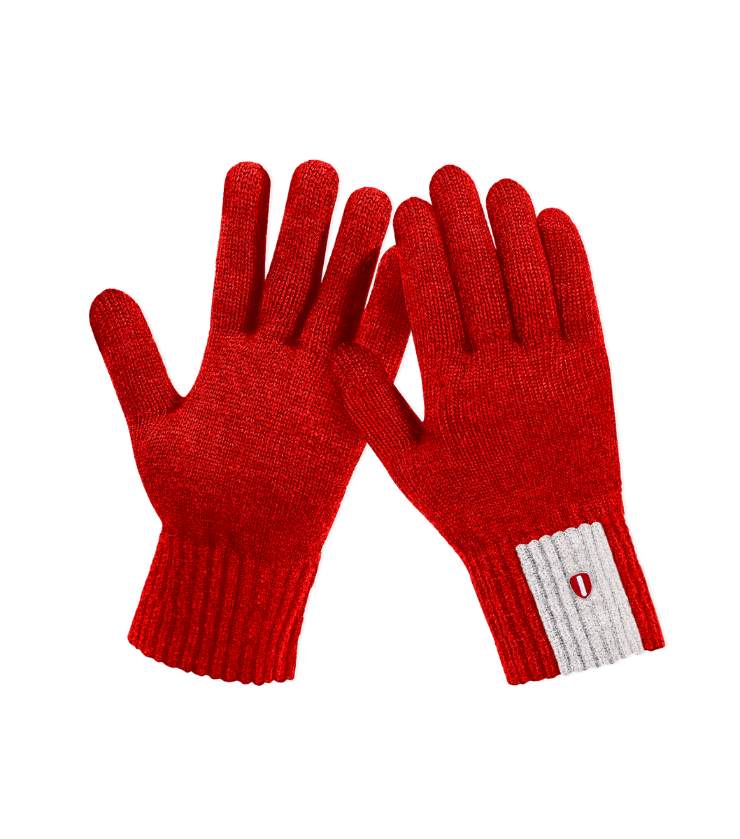 Red best sale wooly gloves