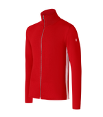 Coro Zip Front Knitted Jacket Flaming Red by Coxmoore