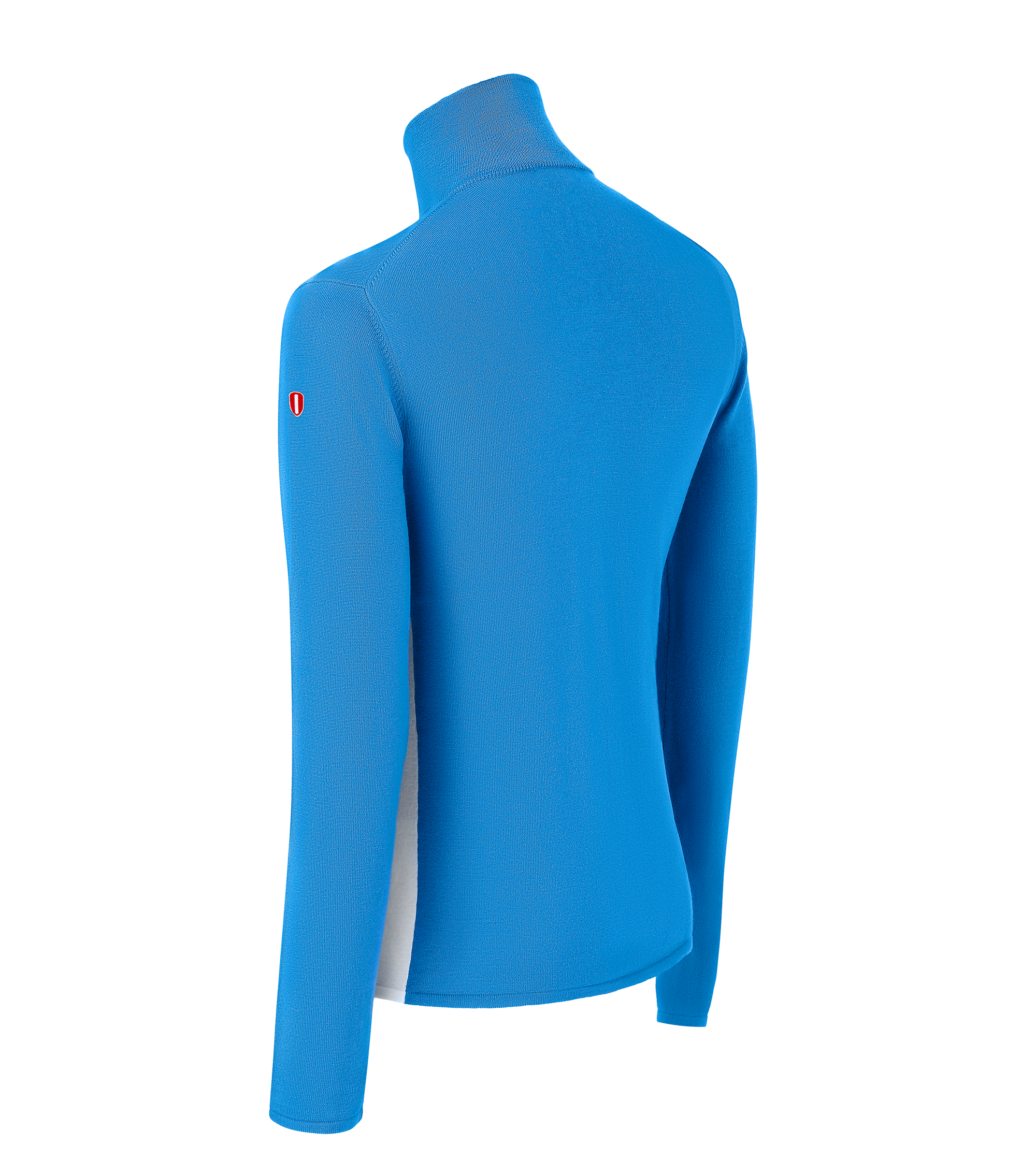 Coro Zip Front Knitted Merino Cool Blue by Coxmoore
