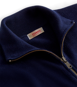 Coro Zip Front Knitted Merino Night Blue by Coxmoore