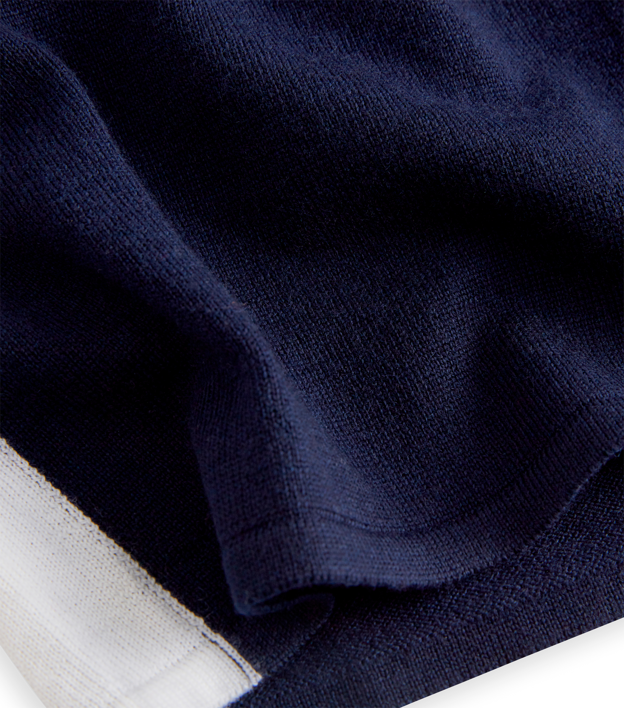 Coro Zip Front Knitted Merino Night Blue by Coxmoore
