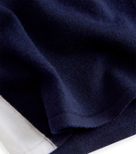 Coro Zip Front Knitted Merino Night Blue by Coxmoore