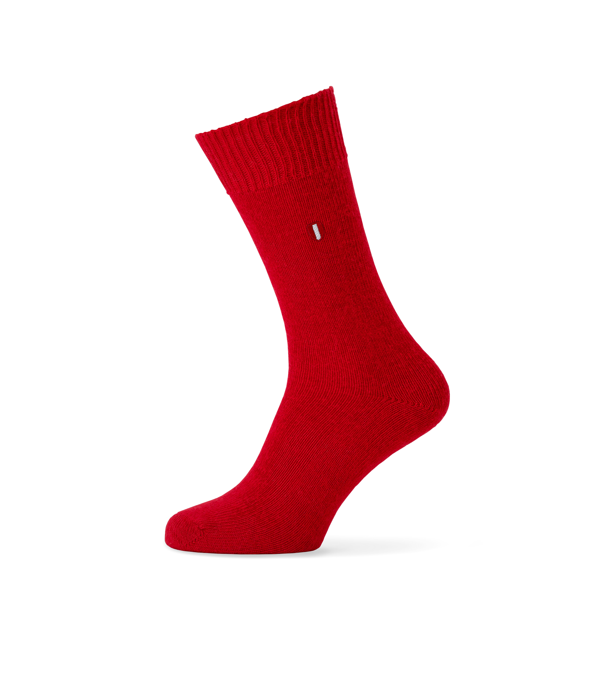 Vale Knitted Merino Sock Flaming Red Coxmoore Wool Woolen Clothing UK