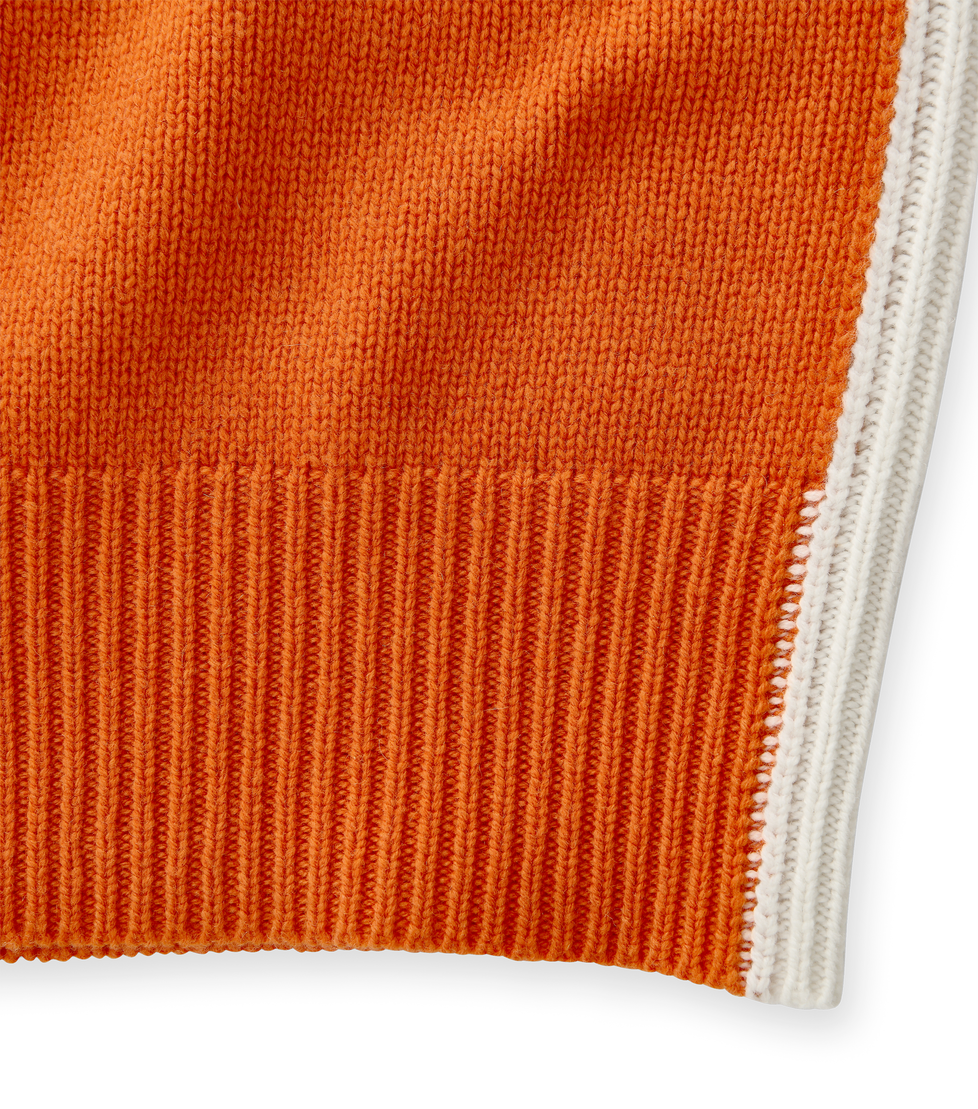 Yule Turtle Neck Lambswool Top Orange Gloss Coxmoore Clothing UK